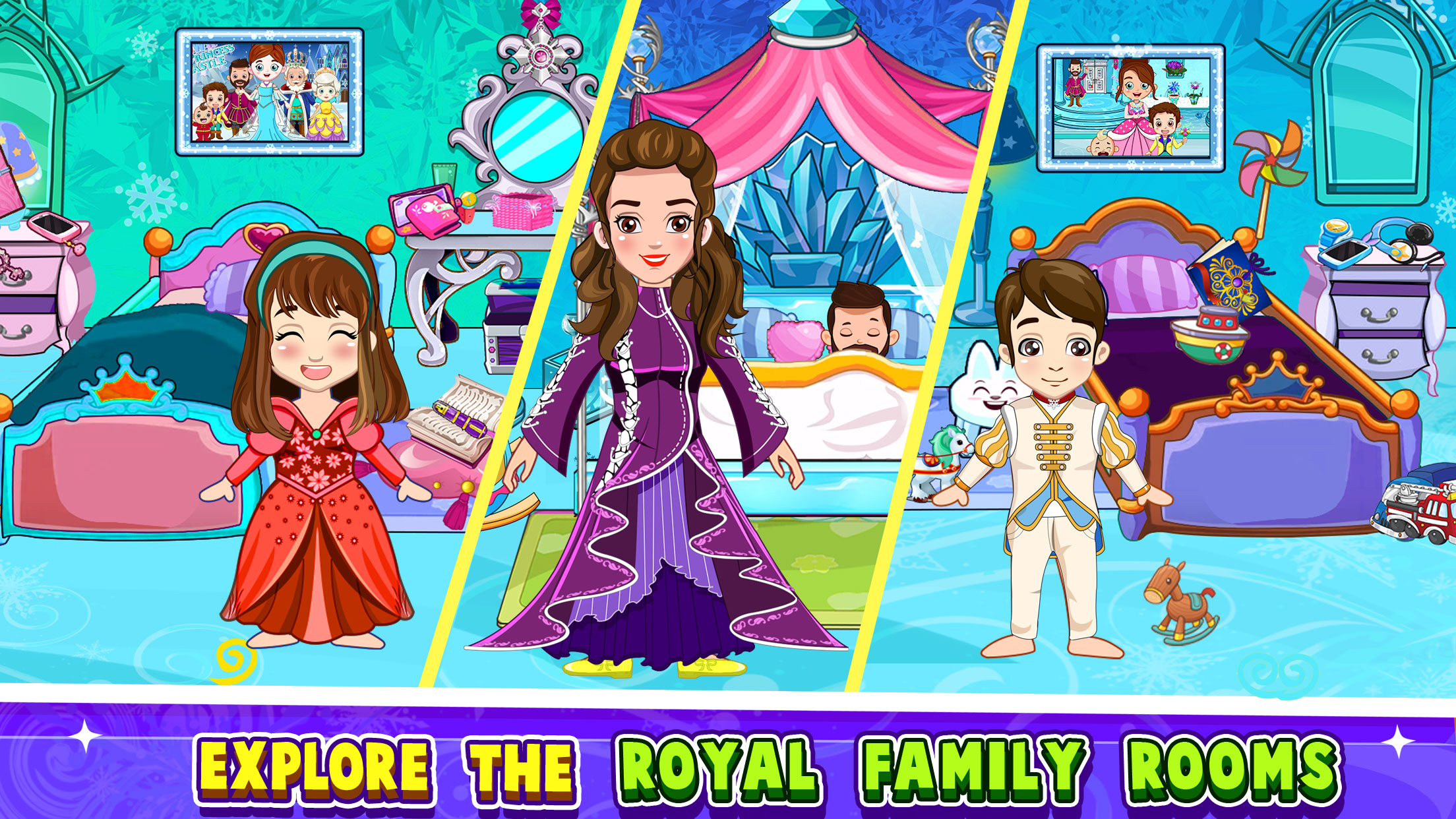 اسکرین شات 2 برنامه My Mini Town-Ice Princess Game