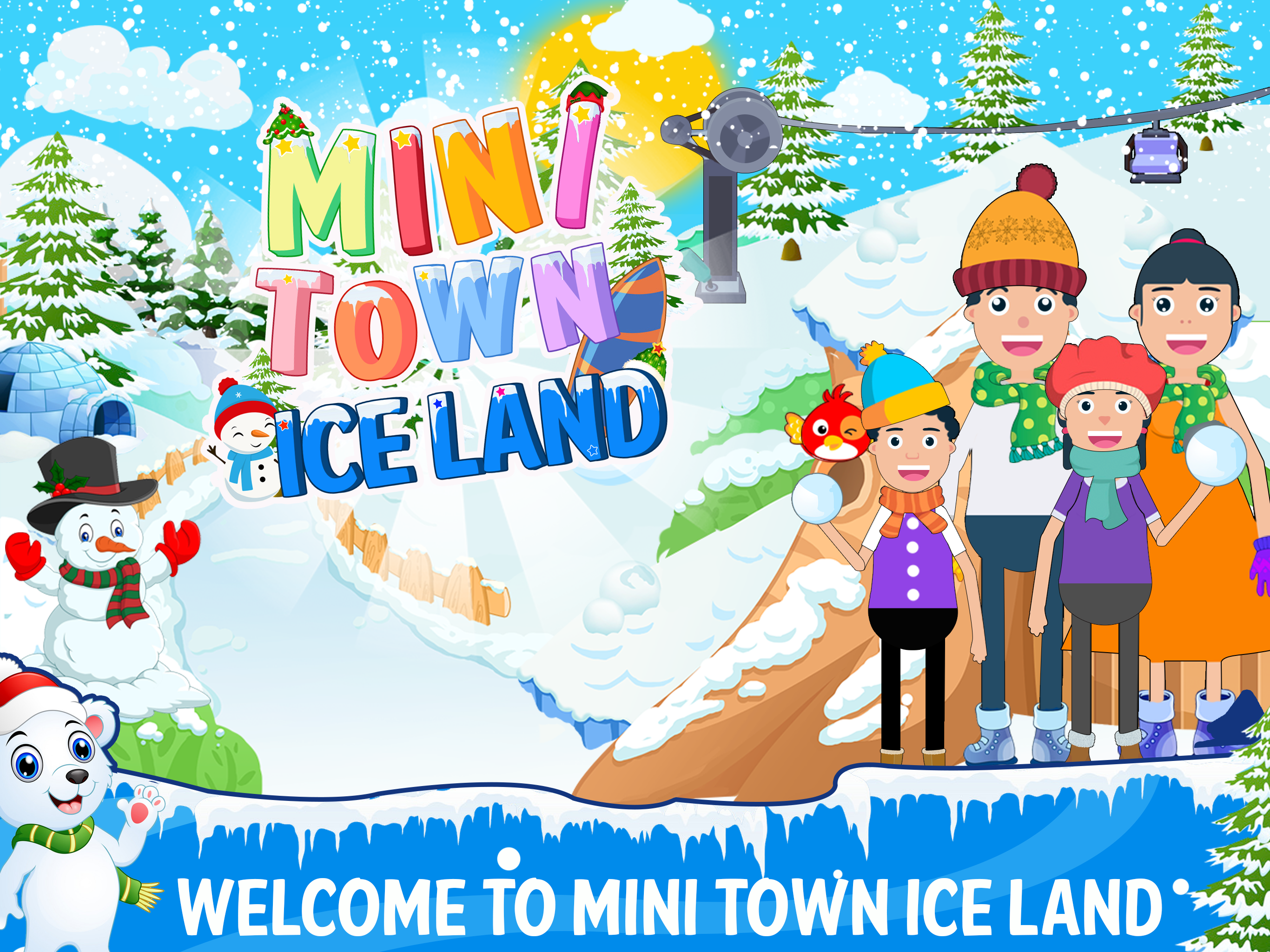 اسکرین شات 4 برنامه MT-Iceland Snow Games for Kids