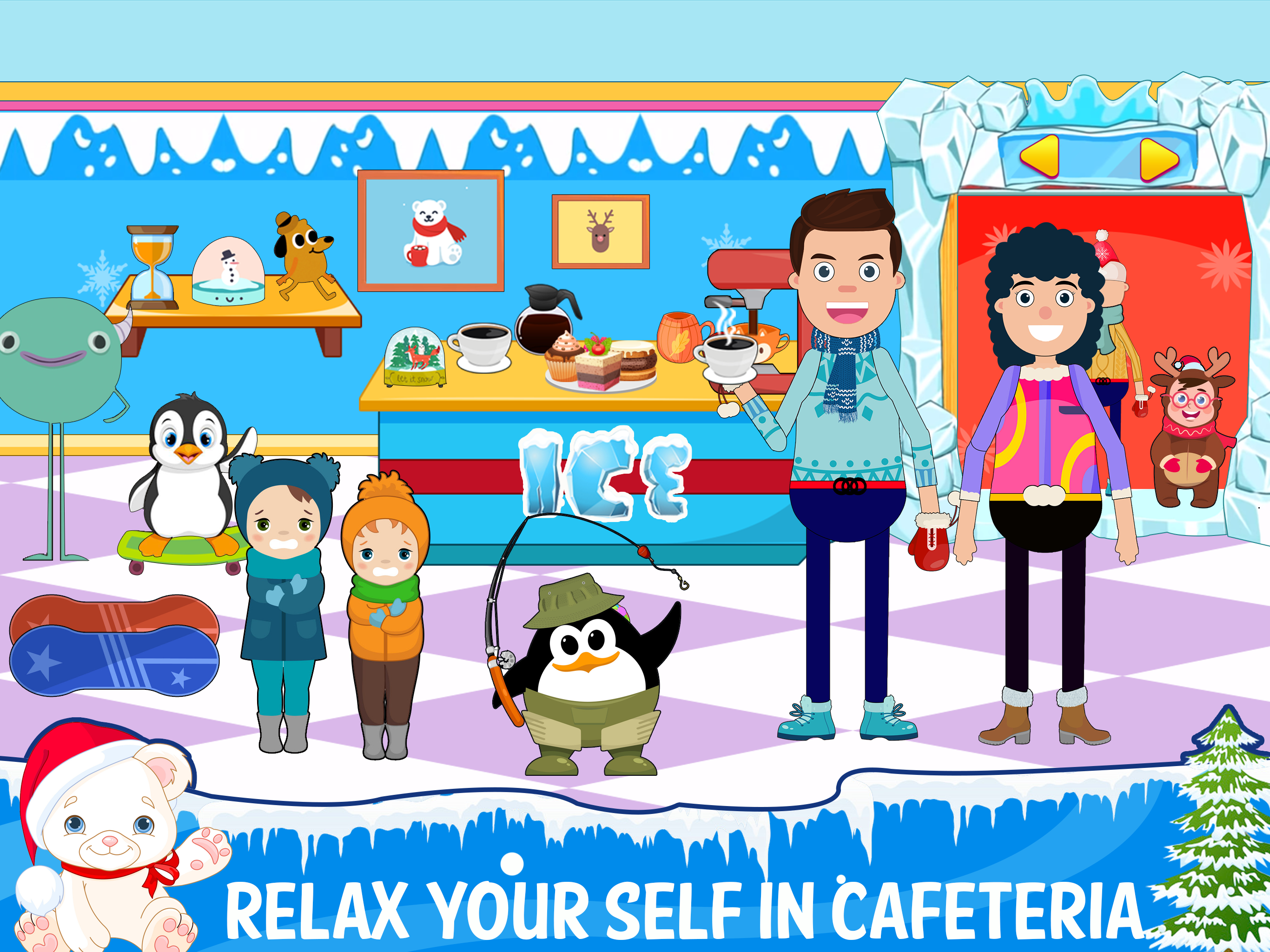 اسکرین شات 5 برنامه MT-Iceland Snow Games for Kids