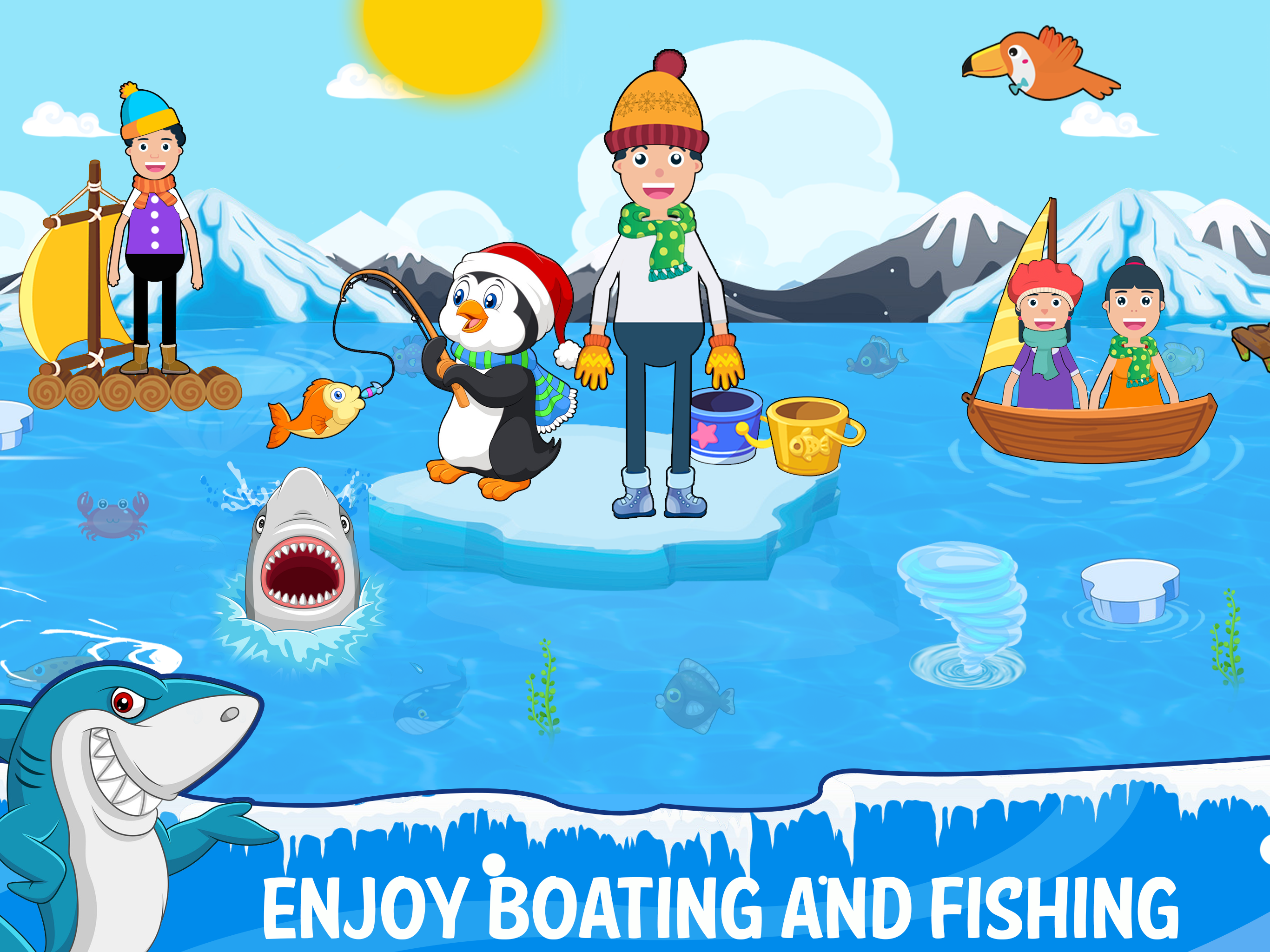 اسکرین شات 2 برنامه MT-Iceland Snow Games for Kids