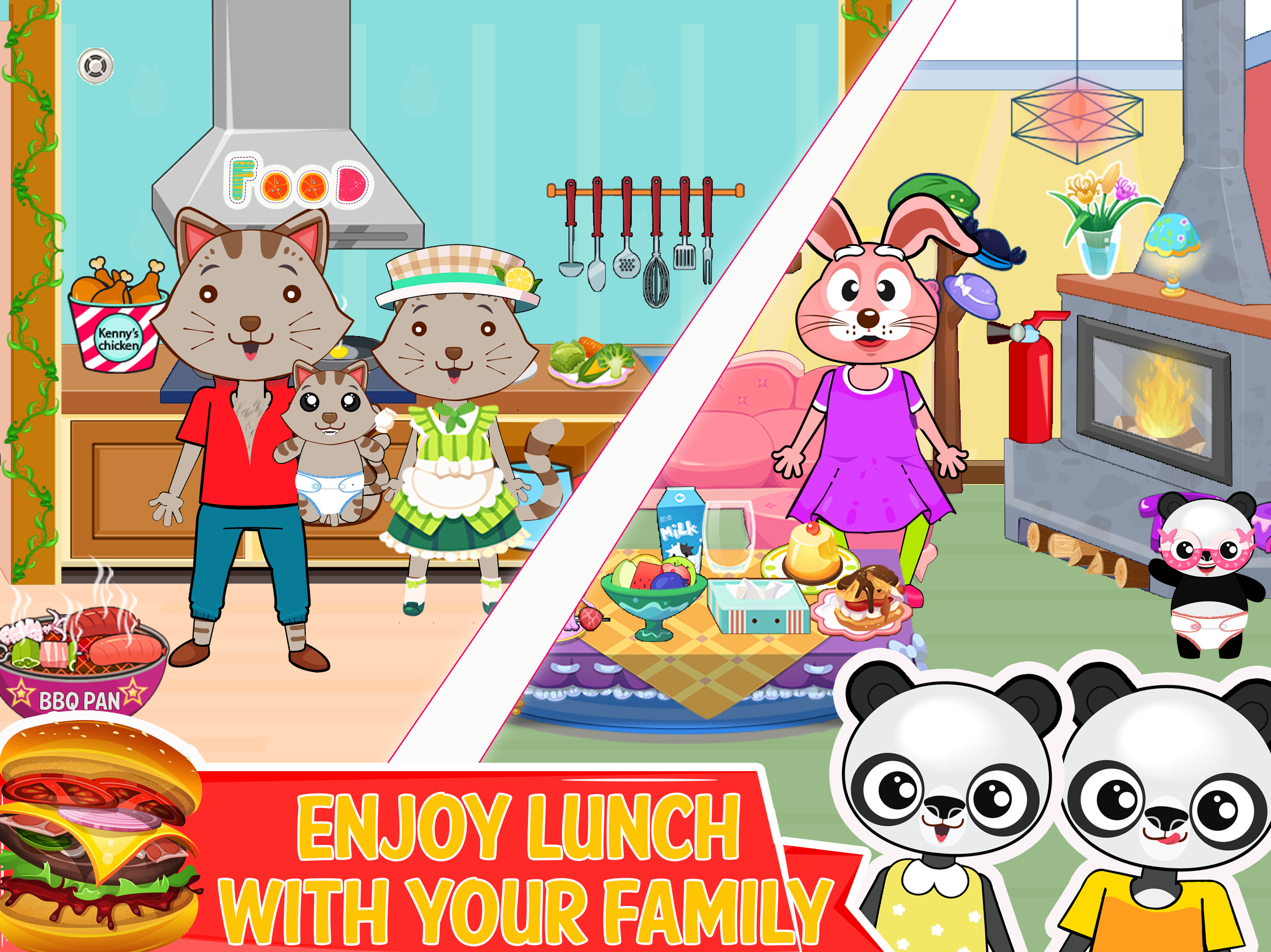 اسکرین شات 4 برنامه Mini Town: Pet Home