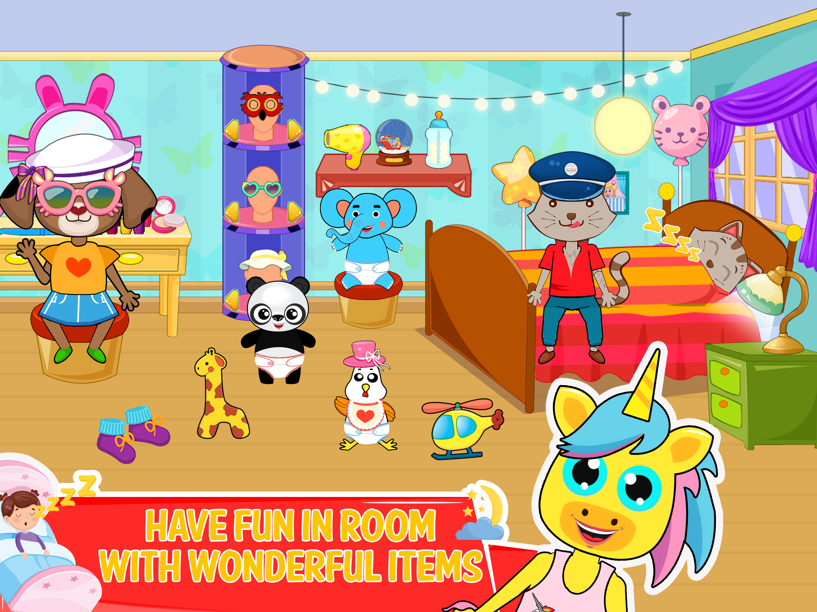 اسکرین شات 2 برنامه Mini Town: Pet Home