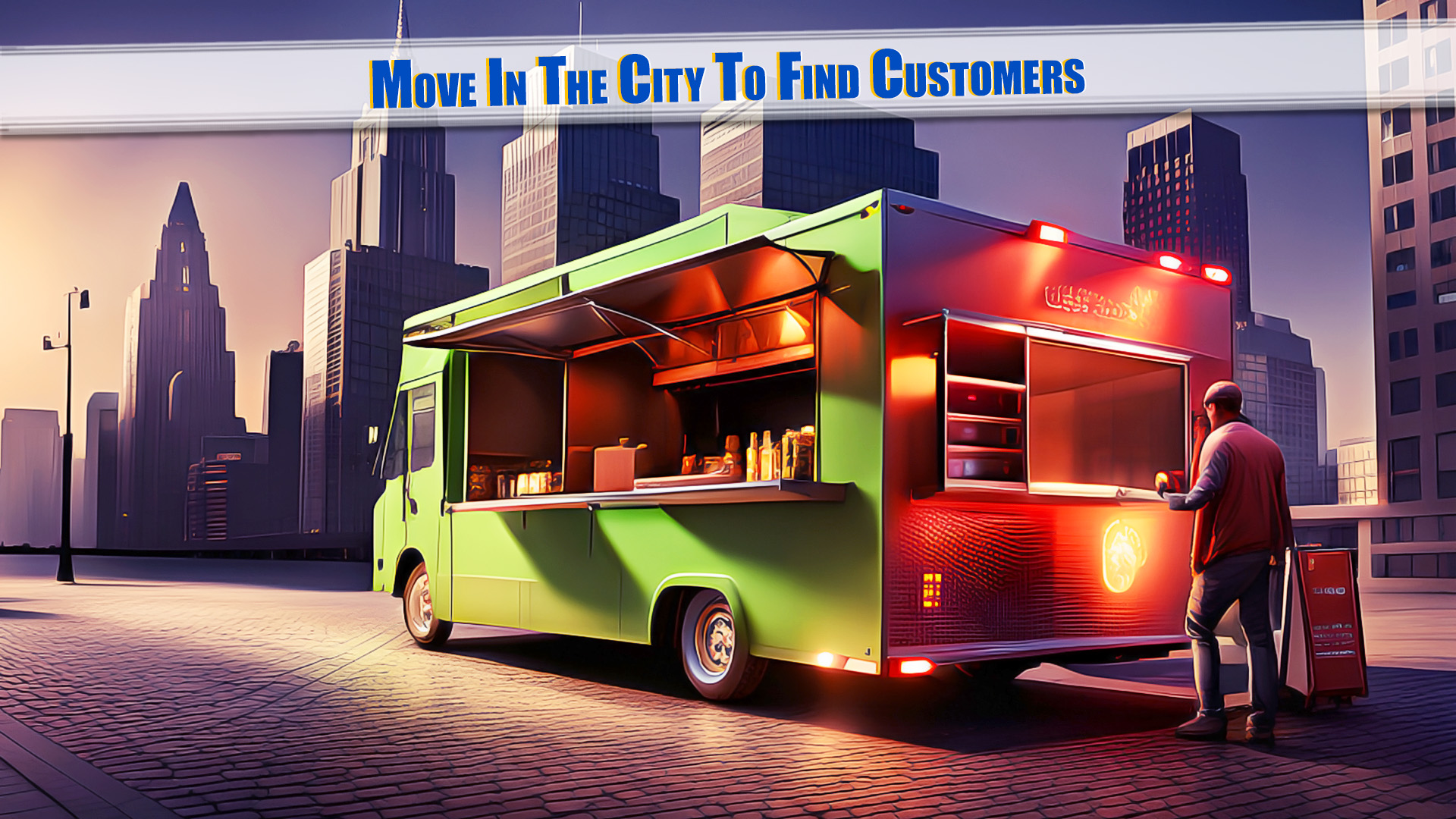 اسکرین شات 5 بازی Food Truck Driver - Cafe Truck
