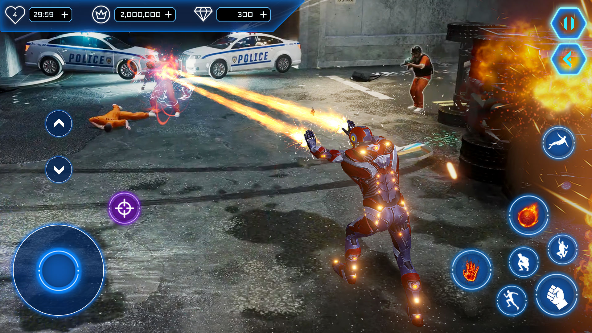 اسکرین شات 2 بازی Iron Superhero : Fighting Hero