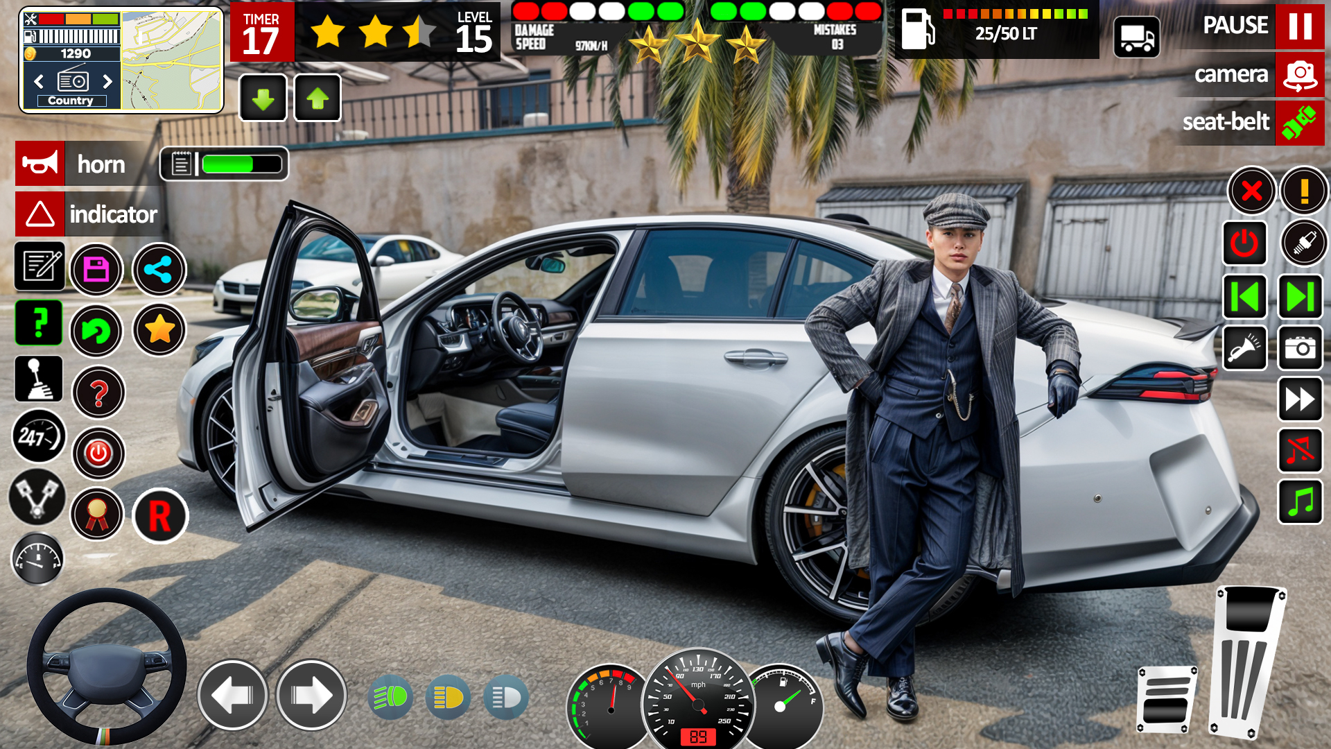 اسکرین شات 3 بازی US Car Driver Game 3d
