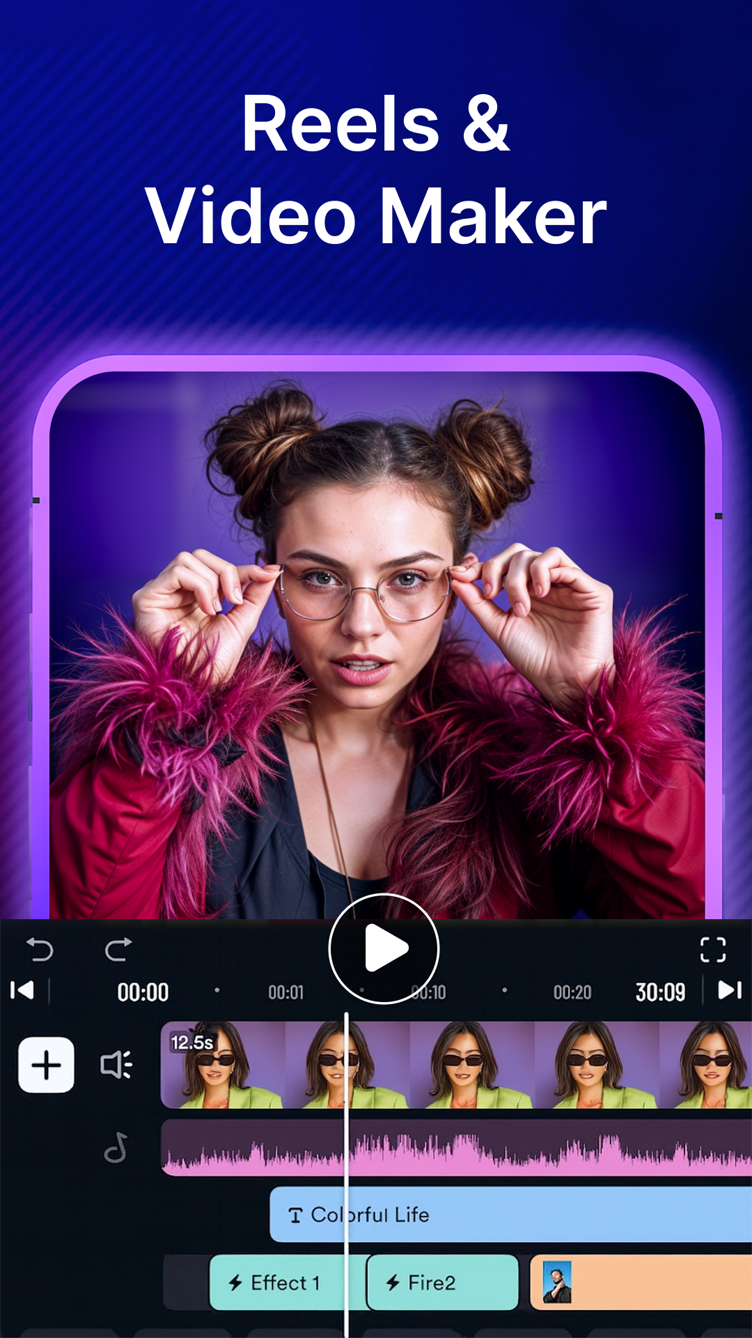 اسکرین شات 1 برنامه Video Editor Reels Maker App