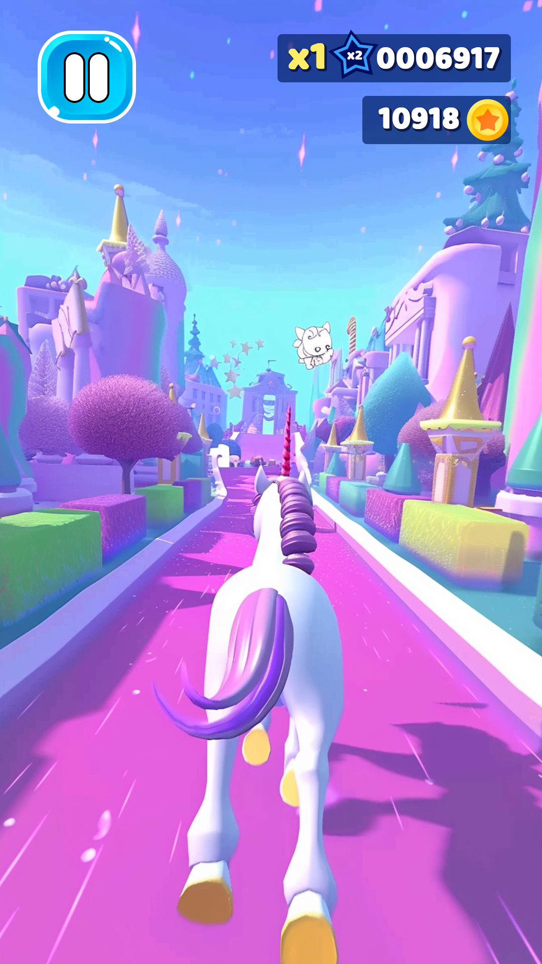 اسکرین شات 2 بازی Unicorn Run: Horse Dash Games