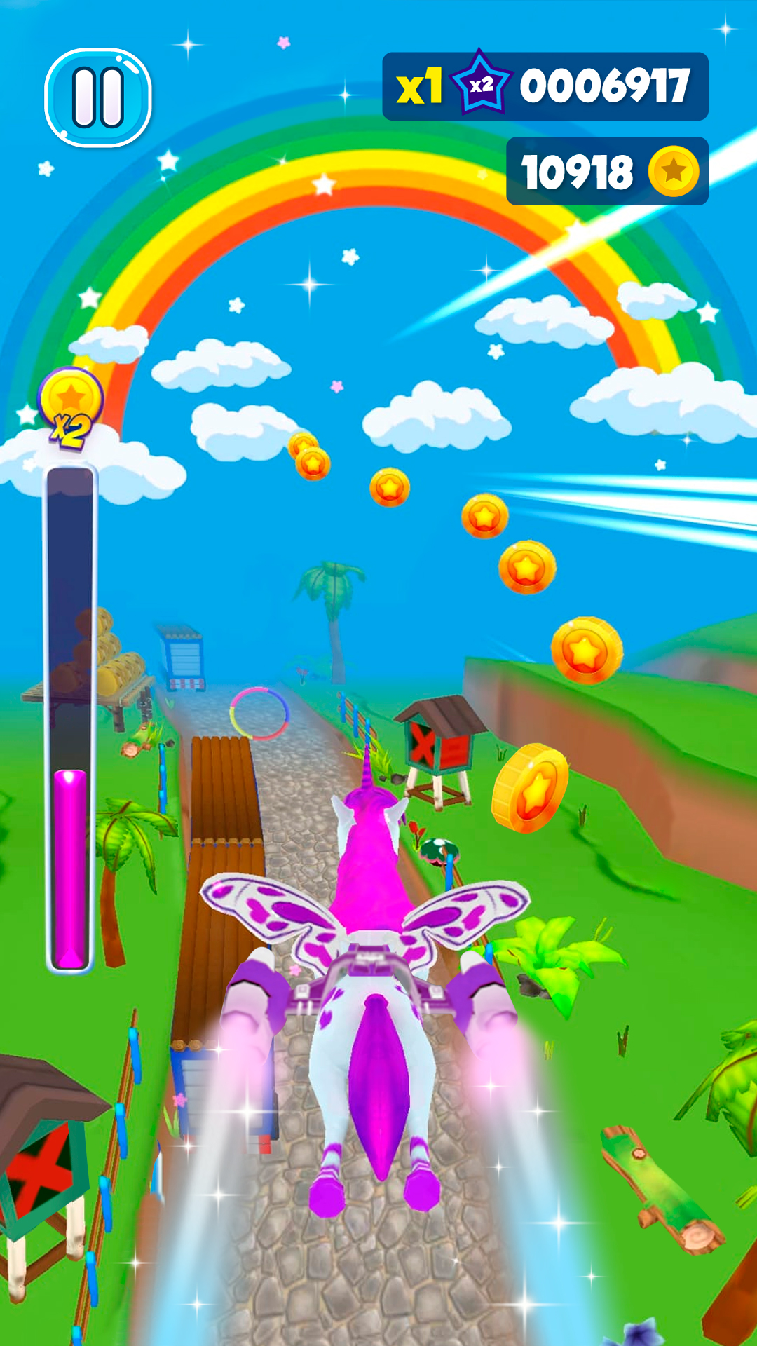 اسکرین شات 4 بازی Unicorn Dash: Fun Runner 2