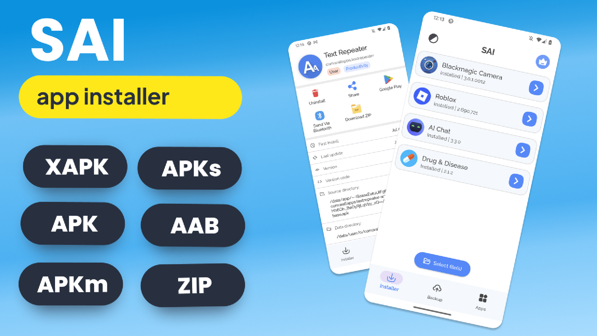 اسکرین شات 1 برنامه SAI: Split APKs Installer