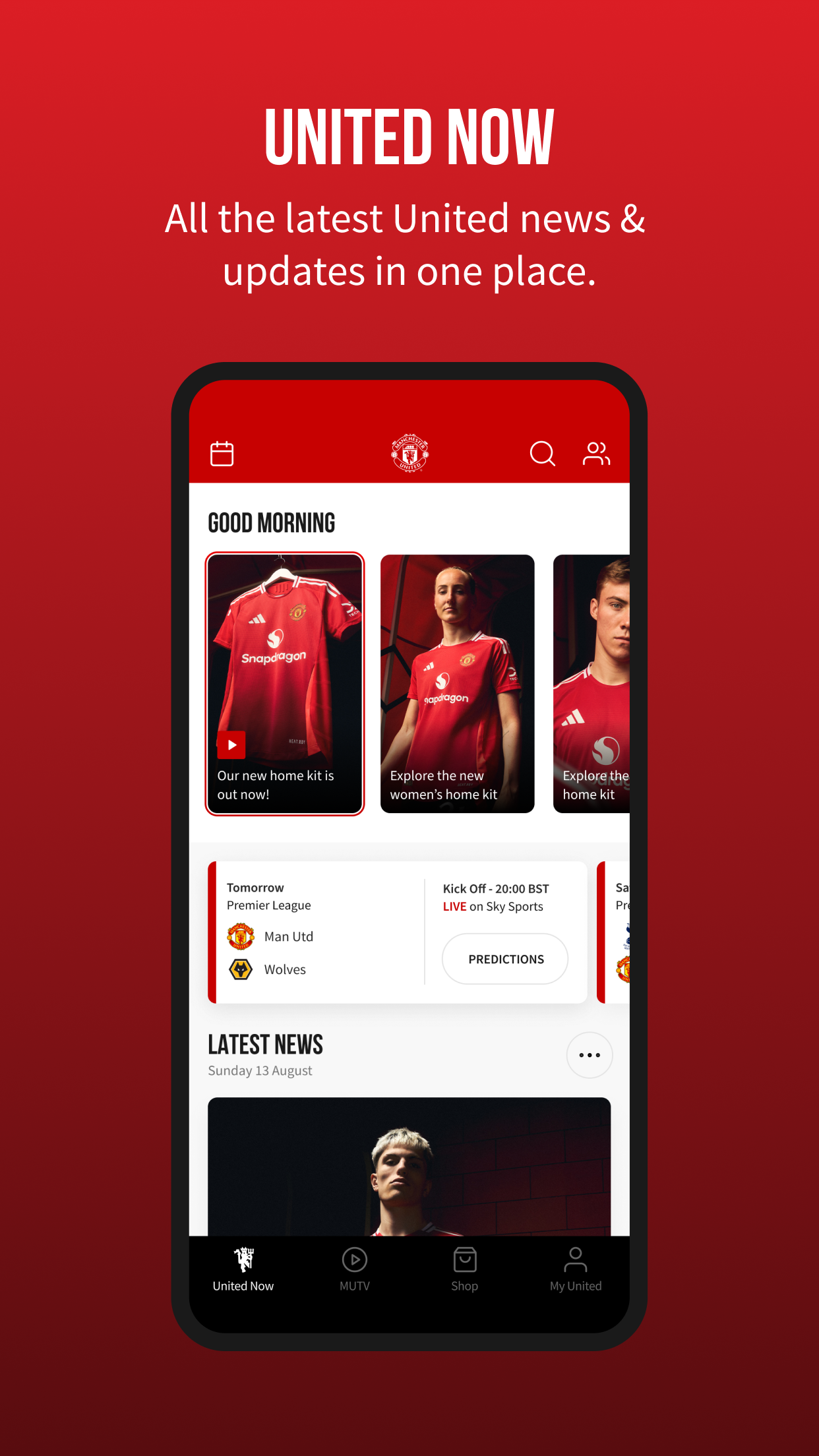 اسکرین شات 3 برنامه Manchester United Official App