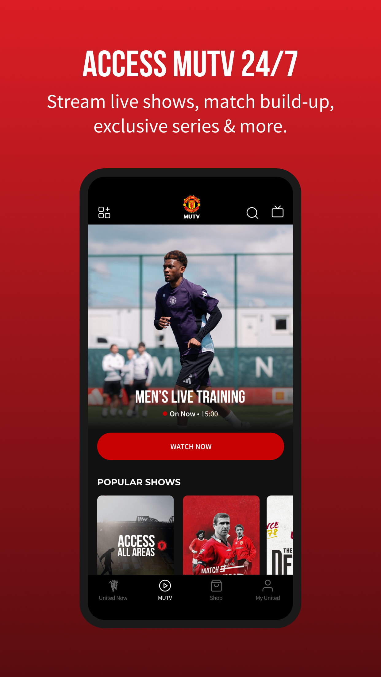 اسکرین شات 1 برنامه Manchester United Official App