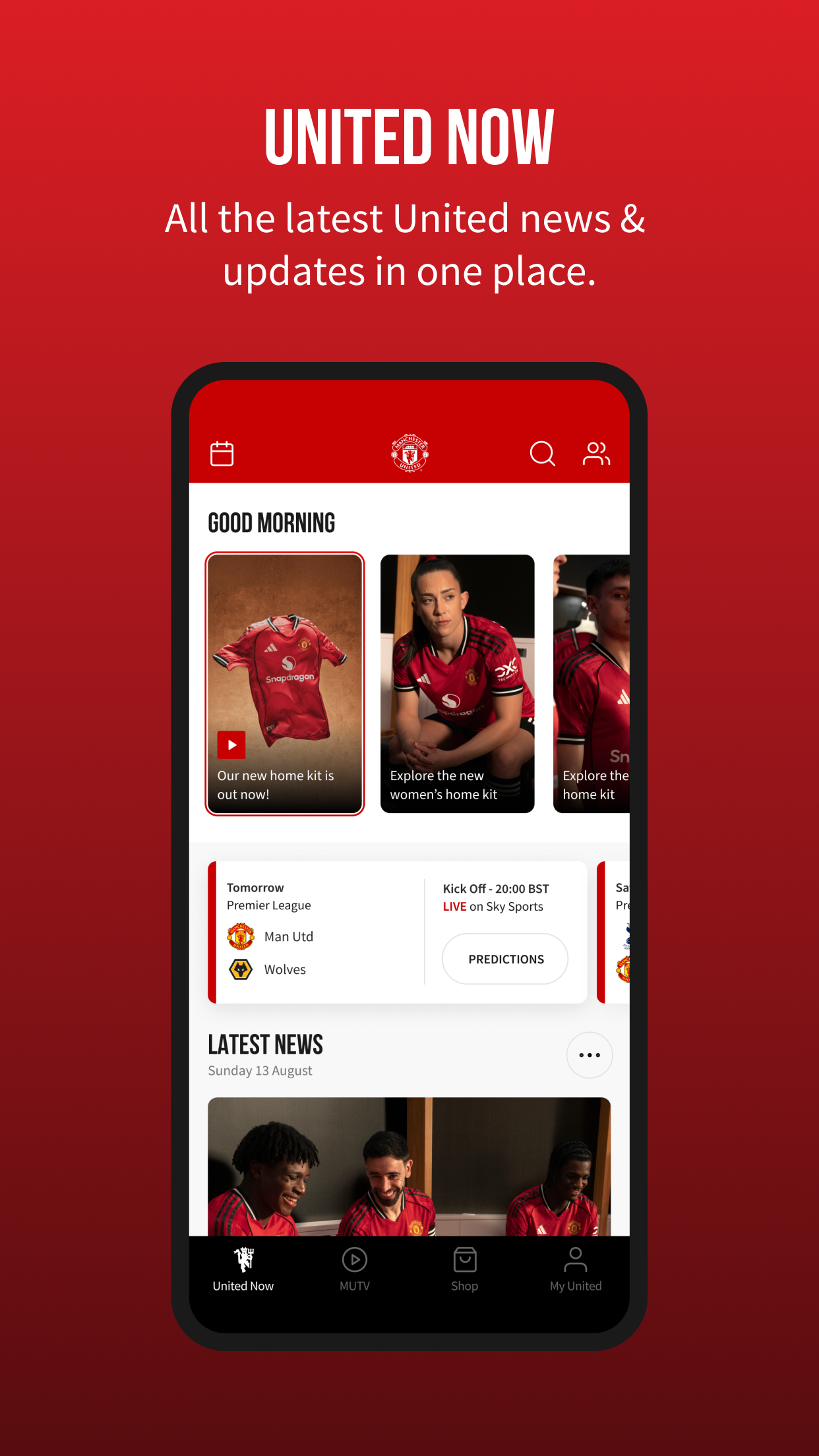اسکرین شات 3 برنامه Manchester United Official App