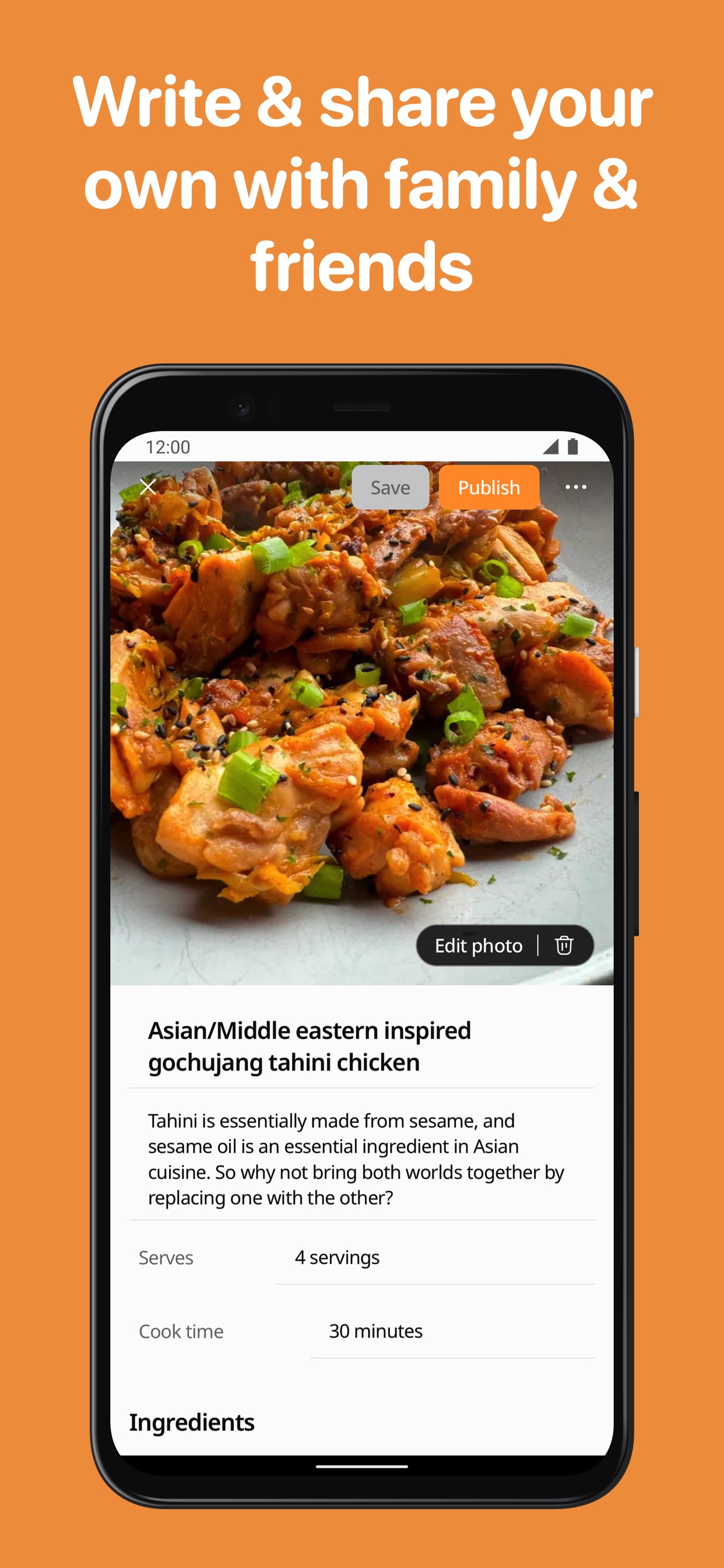 اسکرین شات 5 برنامه Cookpad recipes, homemade food