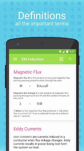 اسکرین شات 3 برنامه PhyWiz Notes