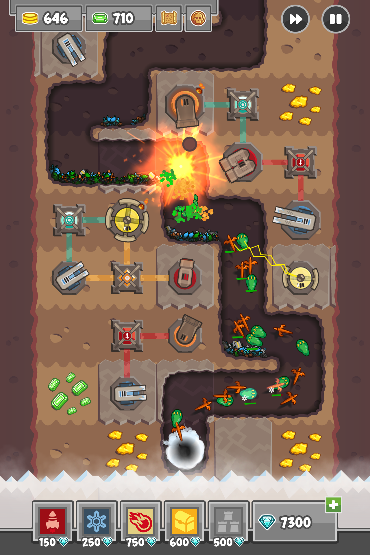 اسکرین شات 2 بازی Digfender: Tower Defense TD