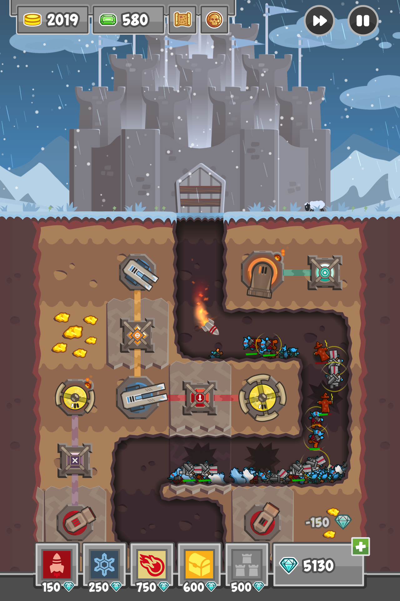 اسکرین شات 4 بازی Digfender: Tower Defense TD