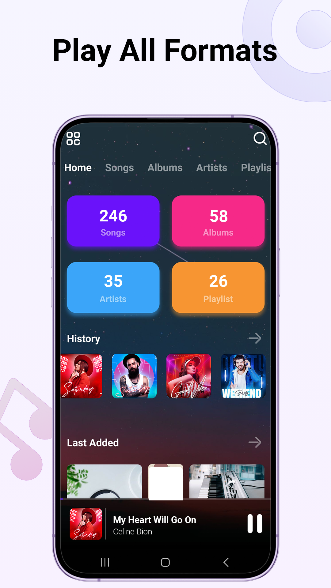 اسکرین شات 3 برنامه Music Player