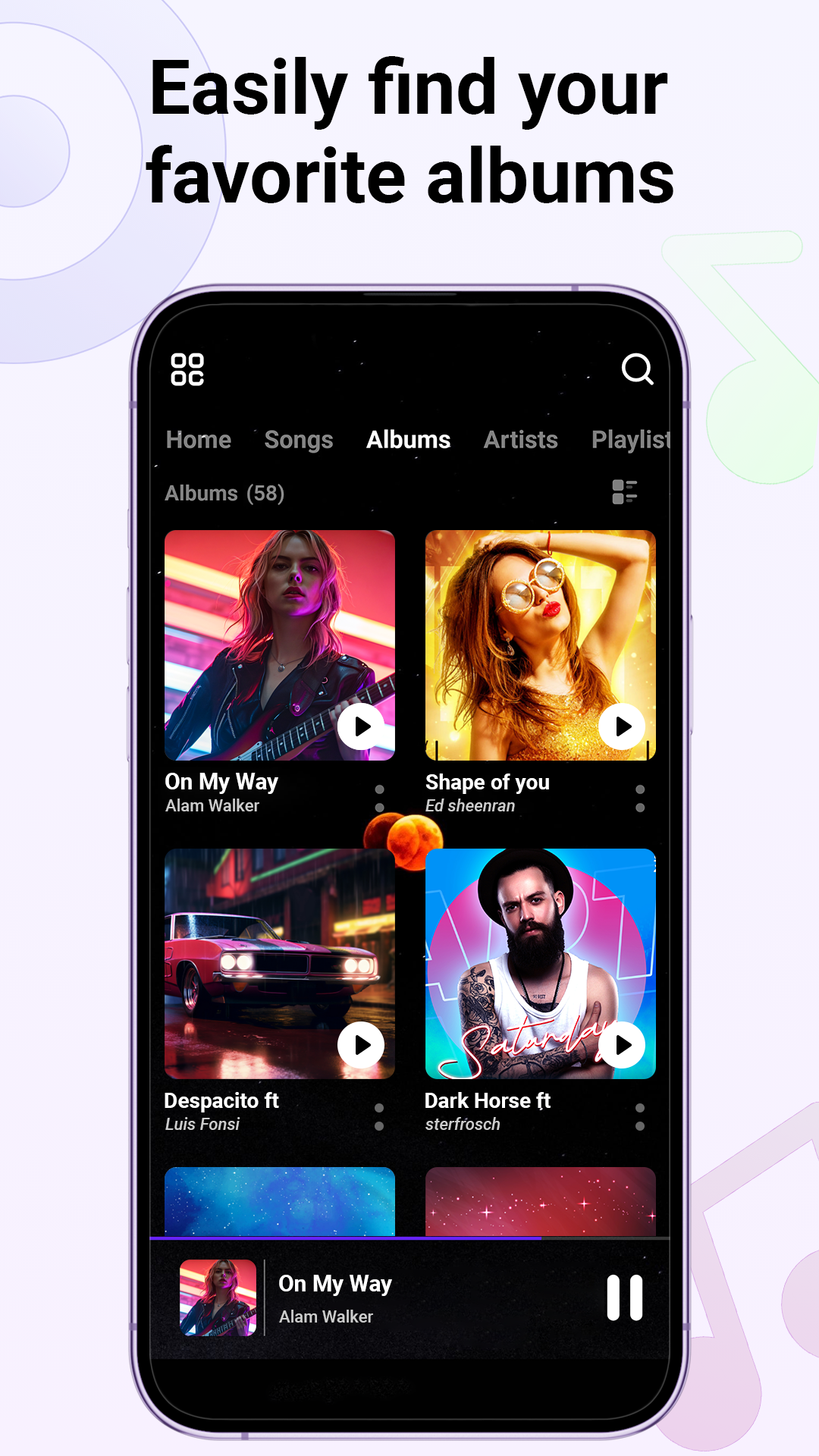 اسکرین شات 5 برنامه Music Player