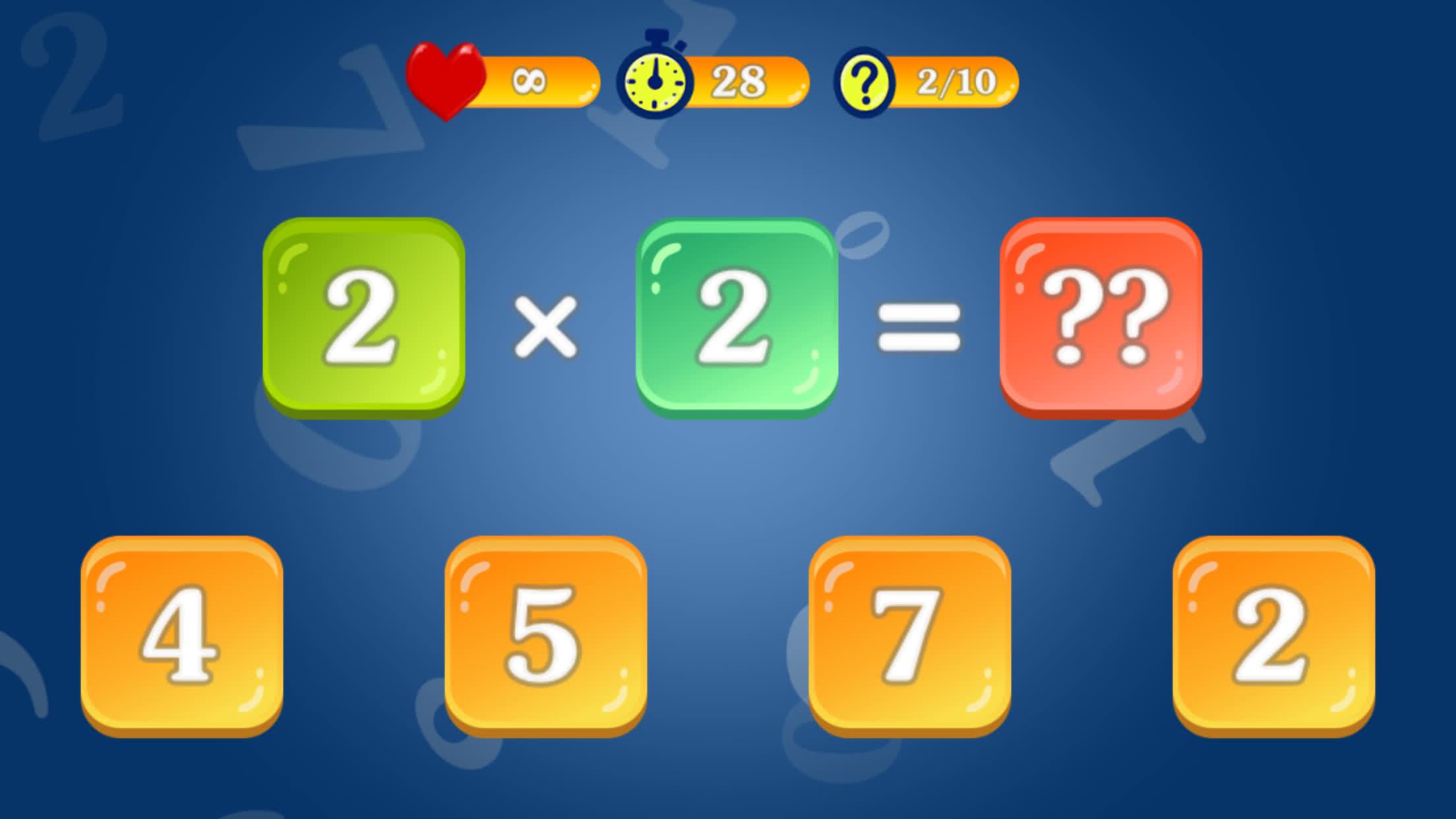 اسکرین شات 1 بازی Multiply & Division (2х2)