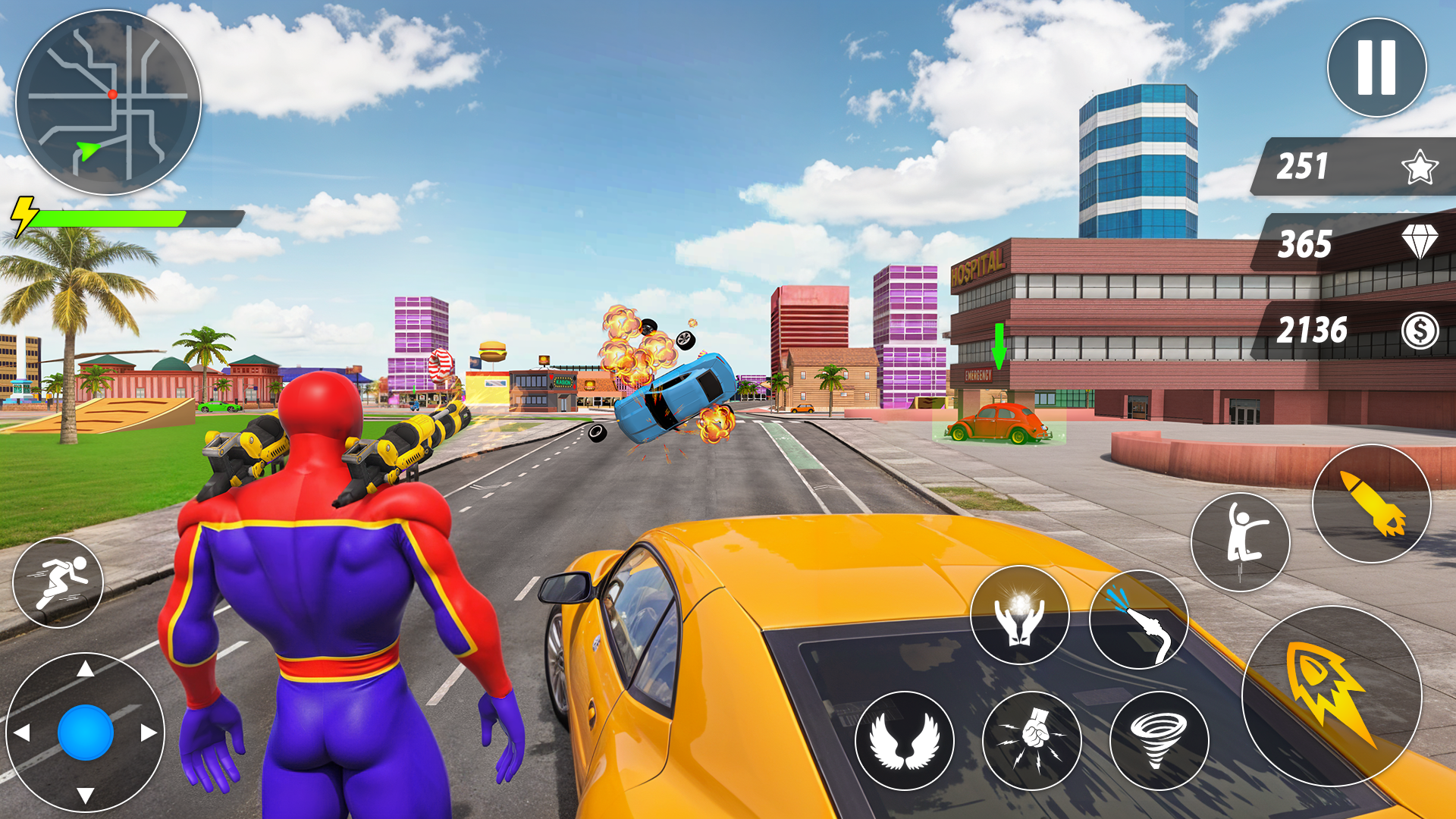 اسکرین شات 4 بازی Spider Robot Hero Car Games