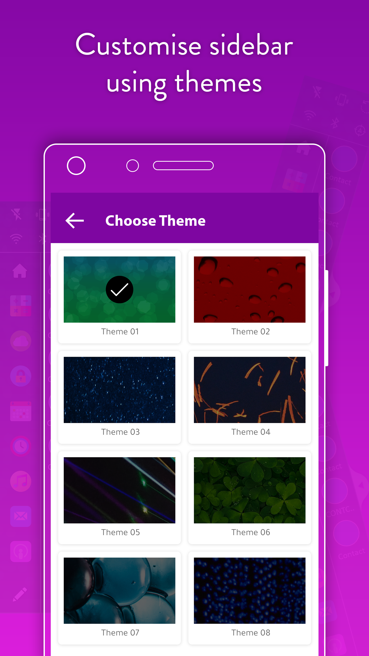 اسکرین شات 3 برنامه Multi Window Side Bar