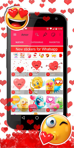 اسکرین شات 5 برنامه 💕😍WAStickerApps animated stickers for Whatsapp