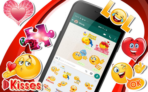 اسکرین شات 1 برنامه 💕😍WAStickerApps animated stickers for Whatsapp