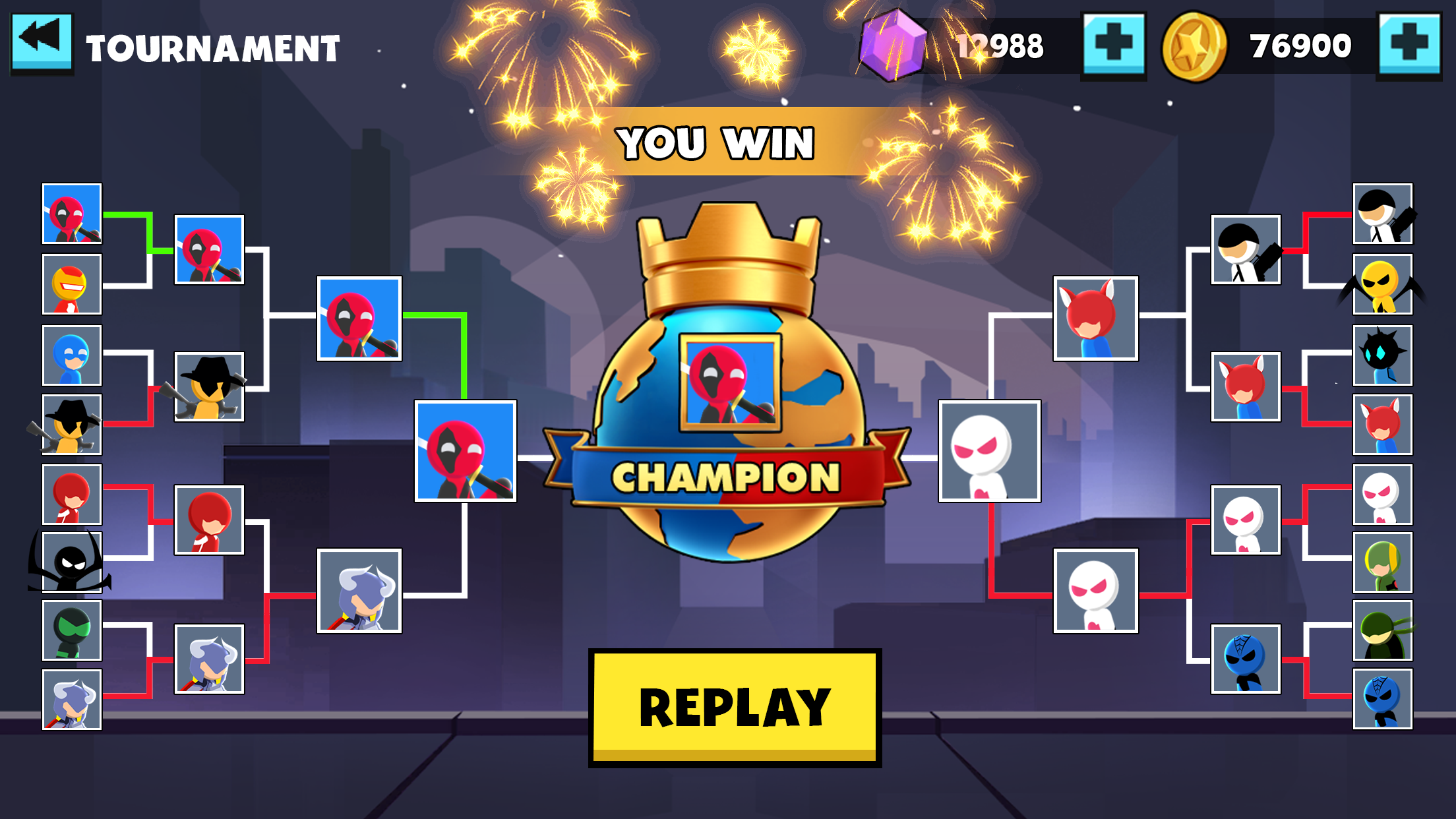 اسکرین شات 5 بازی Stickman Combat - Superhero