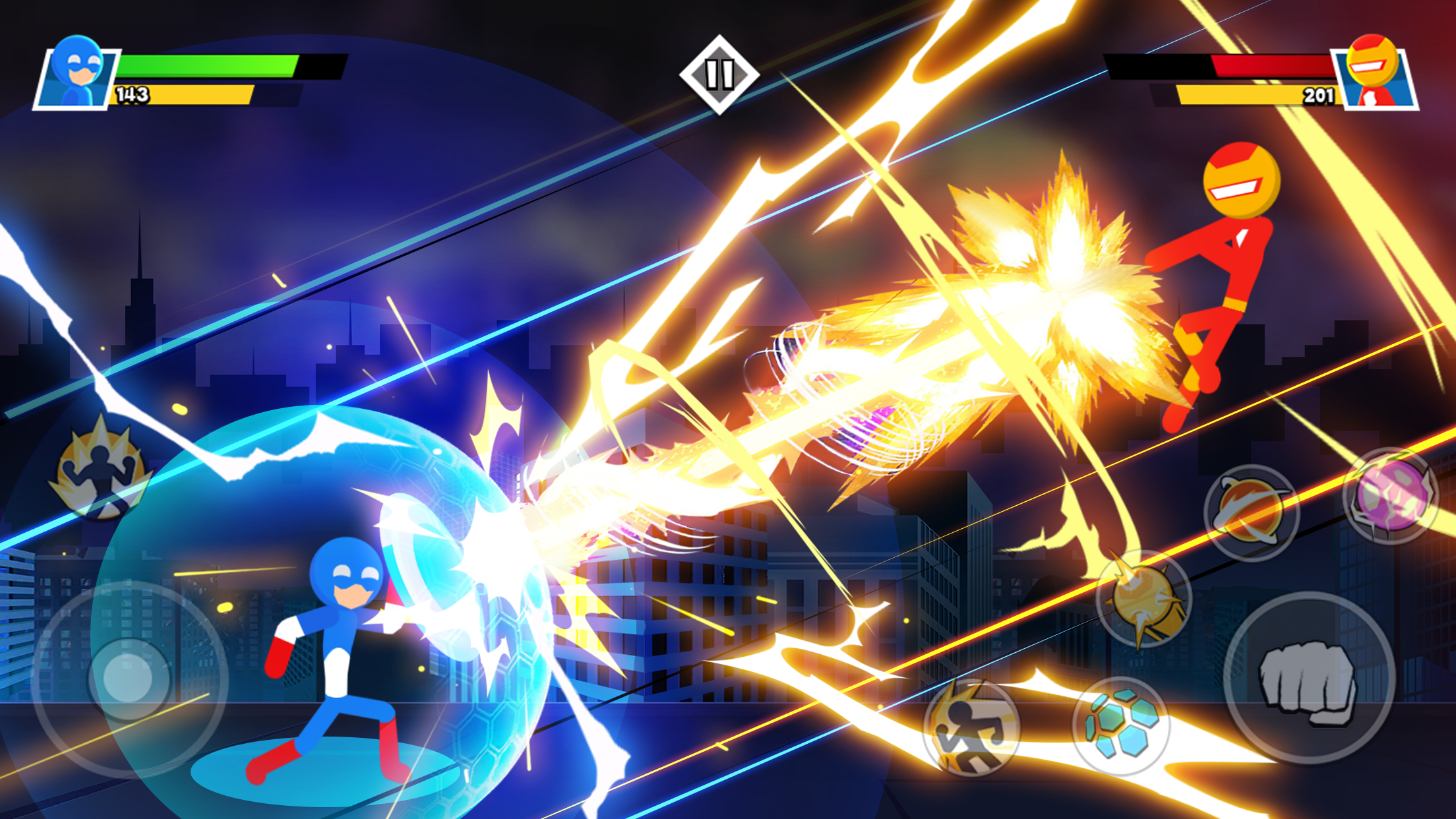 اسکرین شات 2 بازی Stickman Combat - Superhero