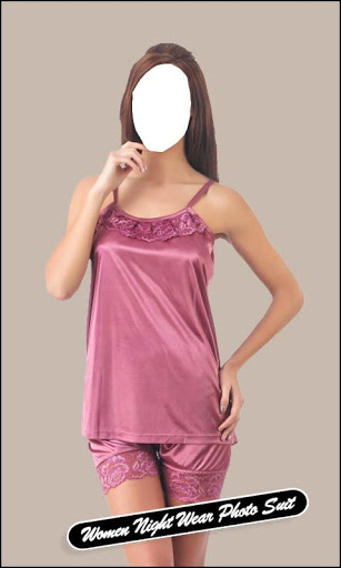 اسکرین شات 4 برنامه Women Night Wear Photo Suit