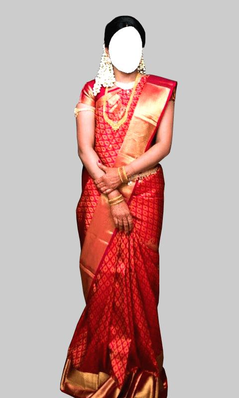 اسکرین شات 2 برنامه Women Saree Photo Maker