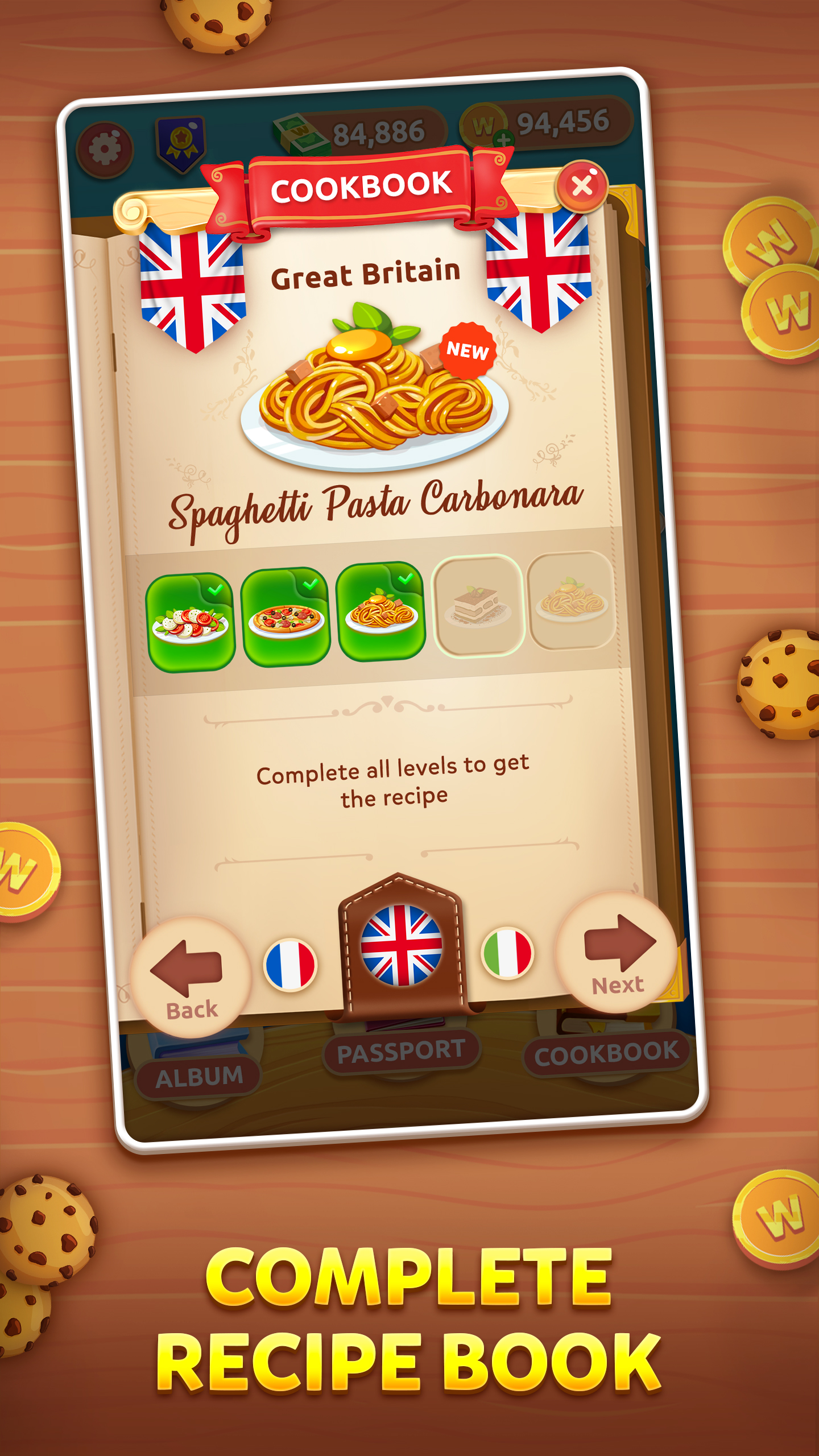 اسکرین شات 4 بازی Wordelicious: Food & Travel