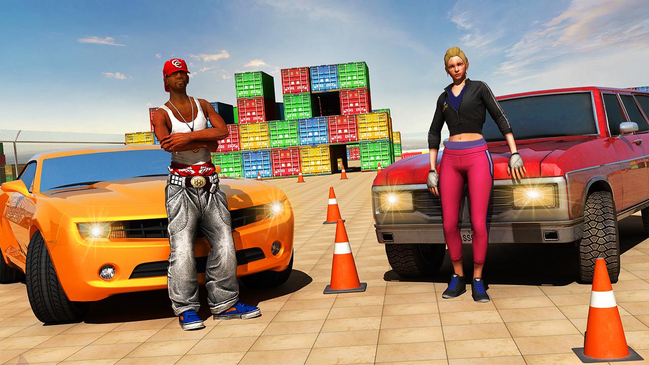 اسکرین شات 4 برنامه Russian Girl Offroad Pro Car Parking & Car Driving