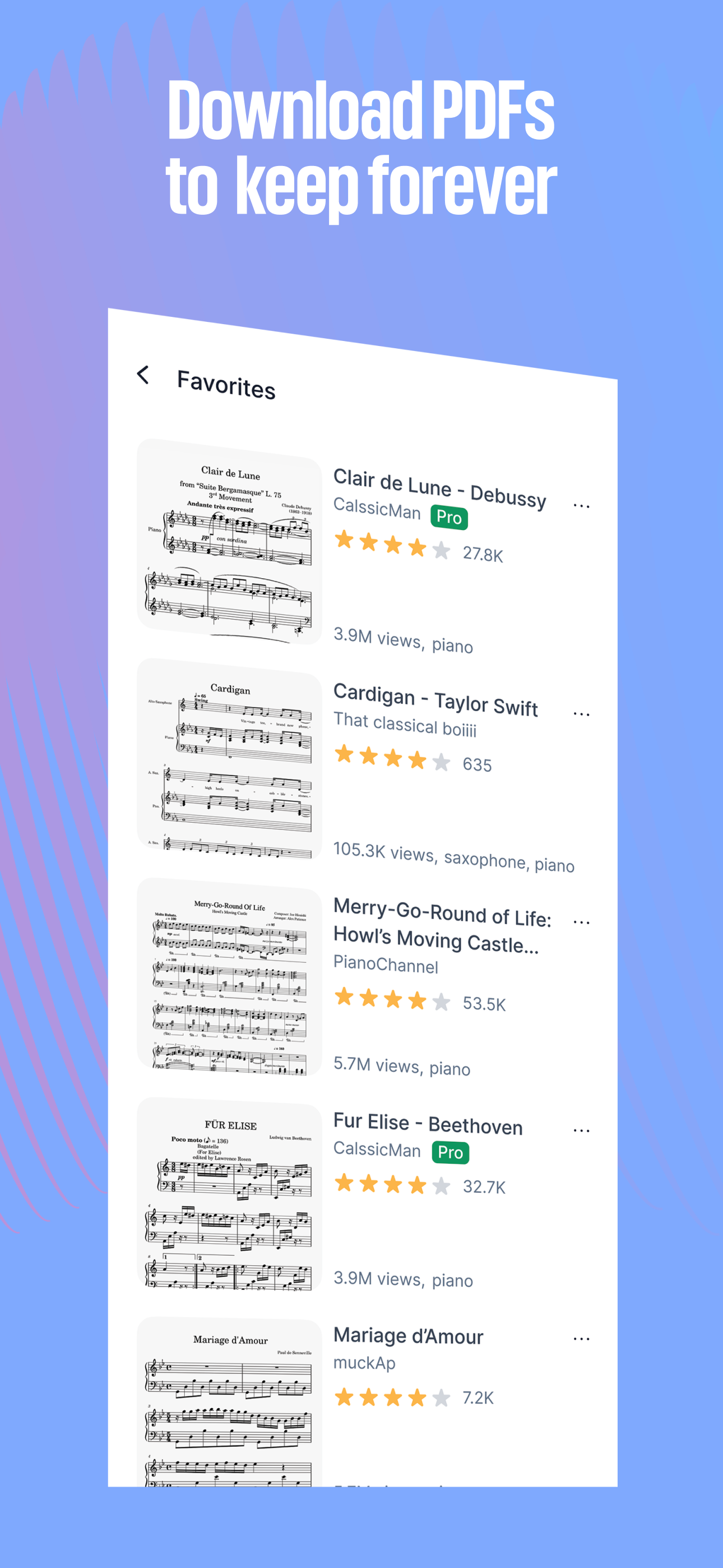 اسکرین شات 3 برنامه MuseScore: sheet music