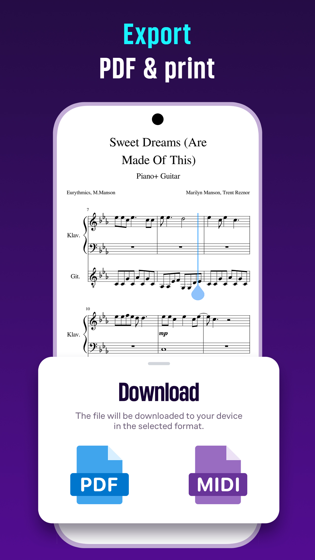 اسکرین شات 3 برنامه MuseScore: sheet music