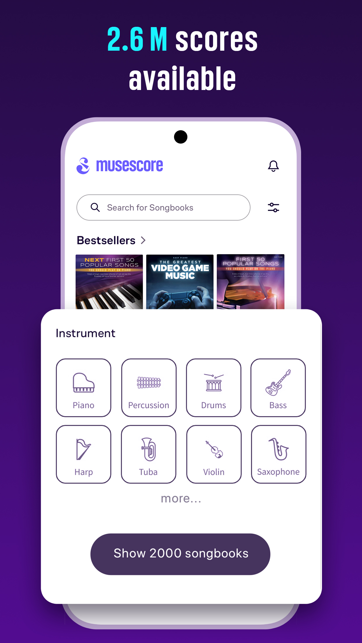 اسکرین شات 1 برنامه MuseScore: sheet music
