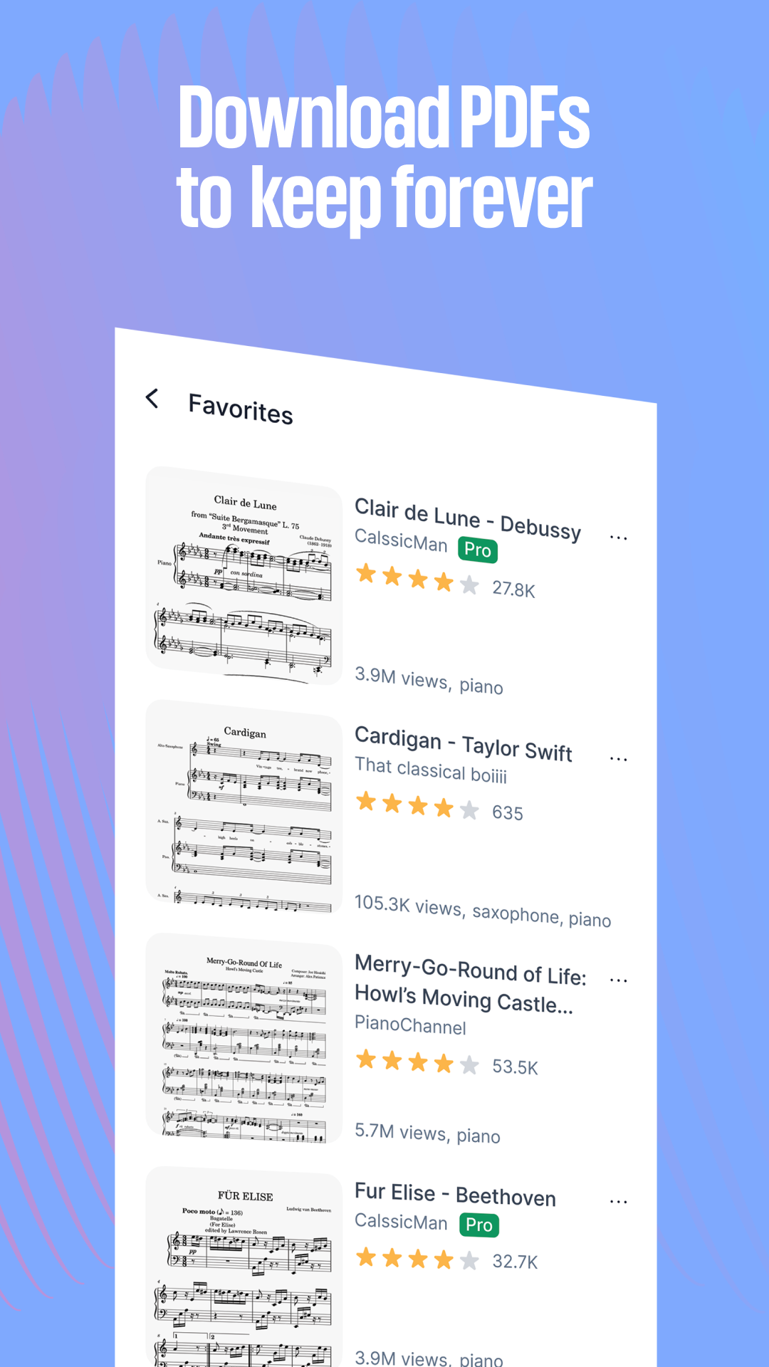 اسکرین شات 3 برنامه MuseScore: sheet music