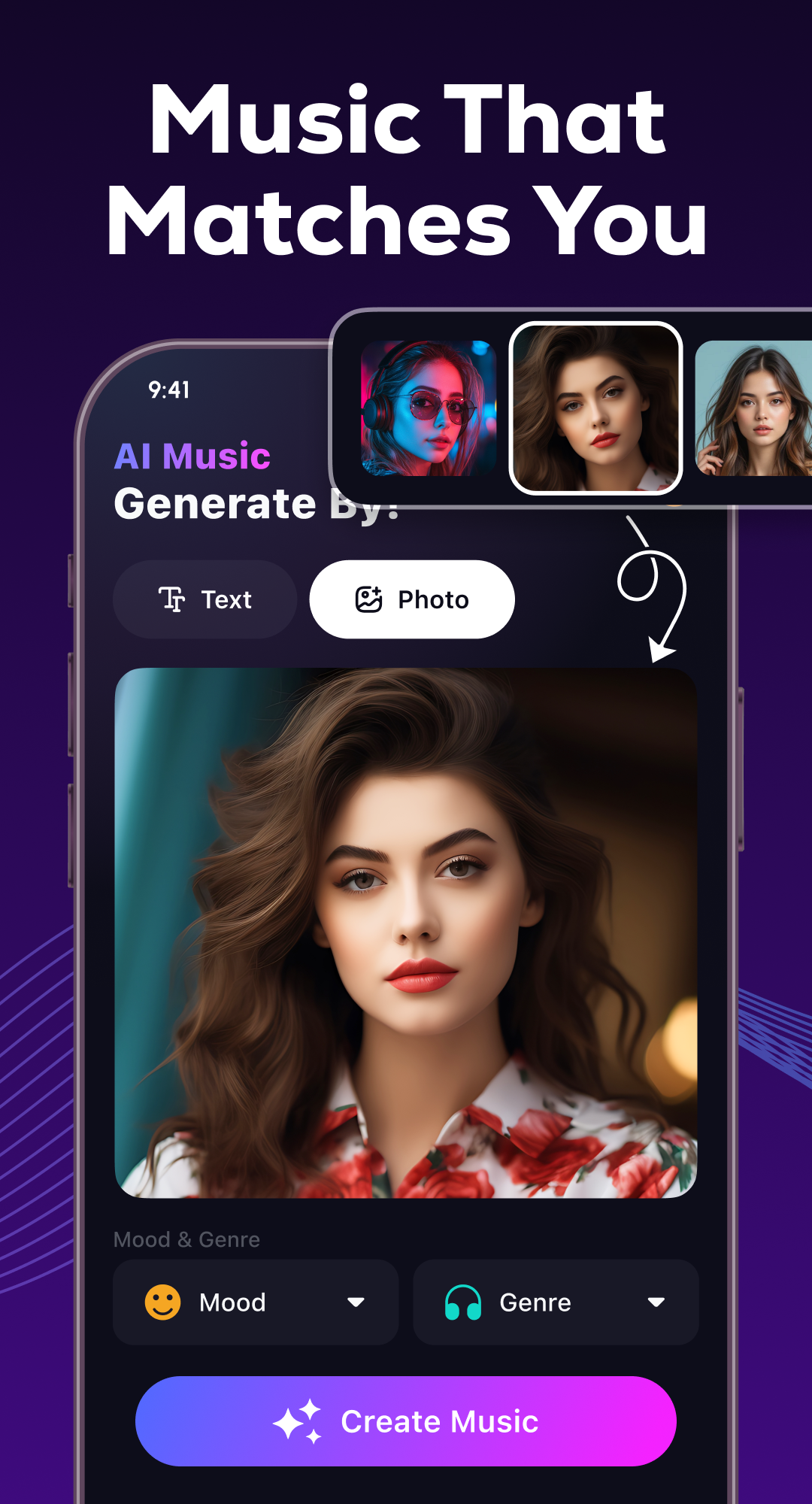اسکرین شات 3 برنامه AI Music Maker & Cover Songs