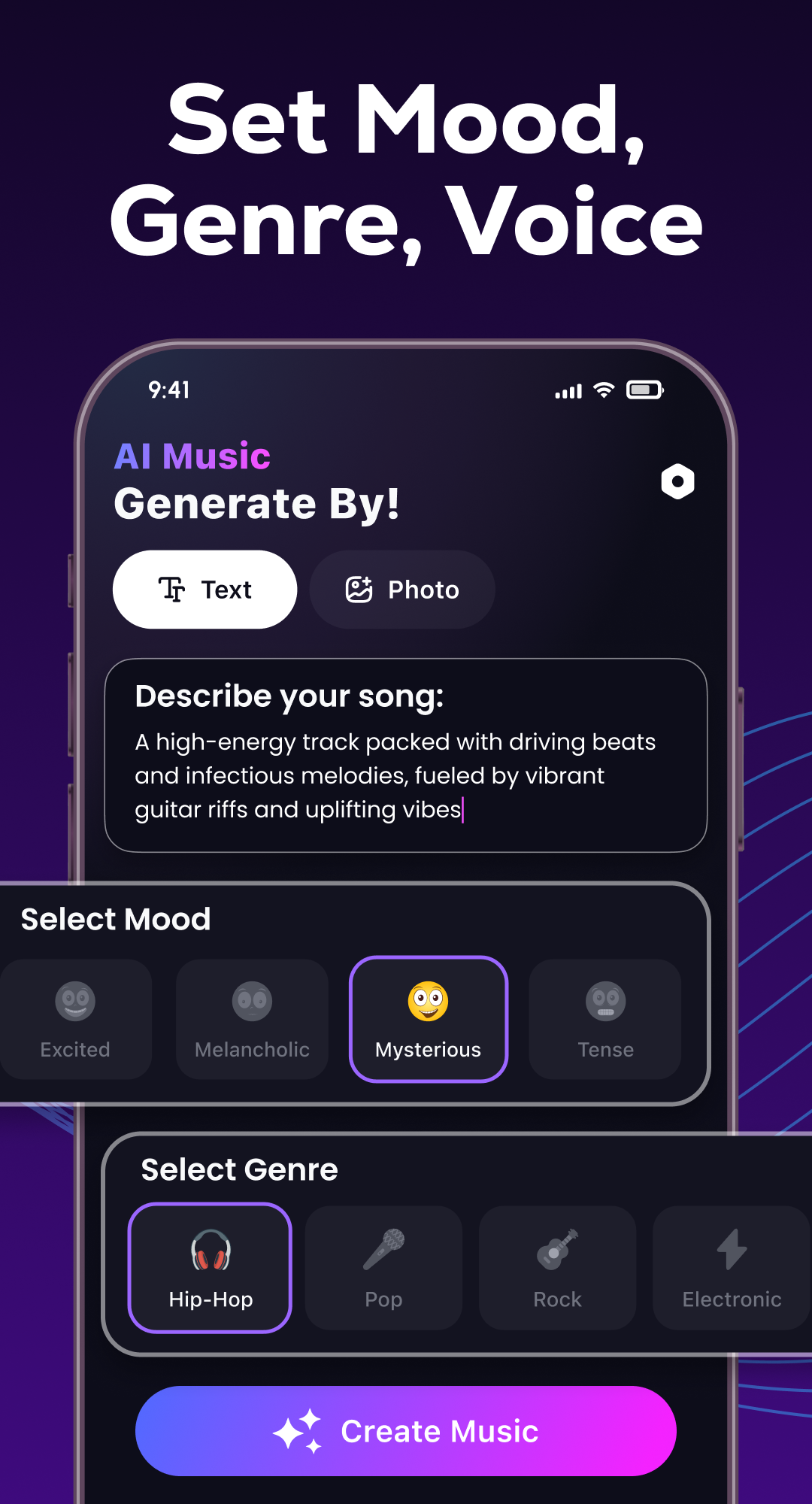 اسکرین شات 2 برنامه AI Music Maker & Cover Songs