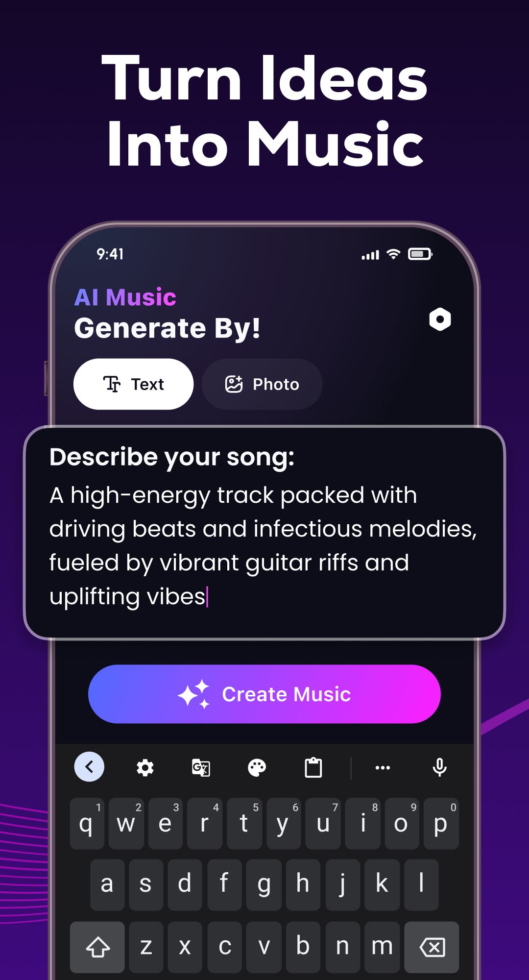 اسکرین شات 1 برنامه AI Music Maker & Cover Songs