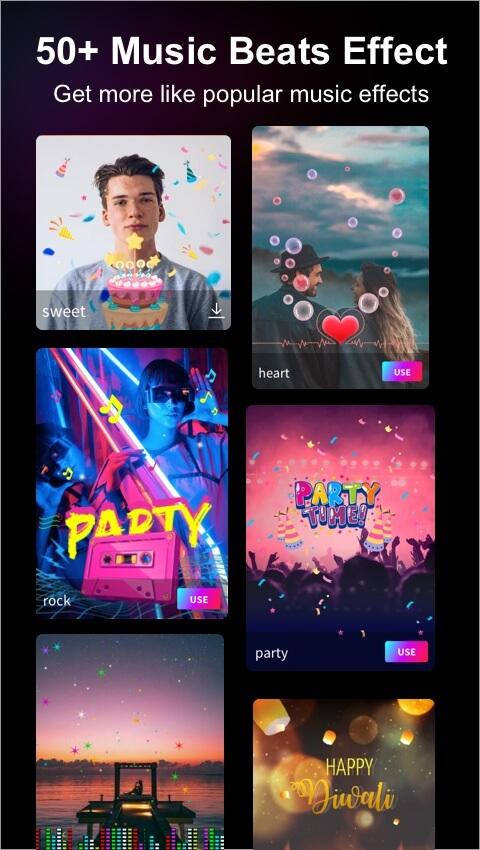 اسکرین شات 4 برنامه Story Music Beat Video Maker