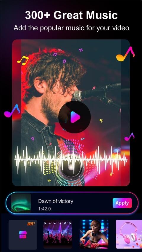 اسکرین شات 6 برنامه Story Music Beat Video Maker