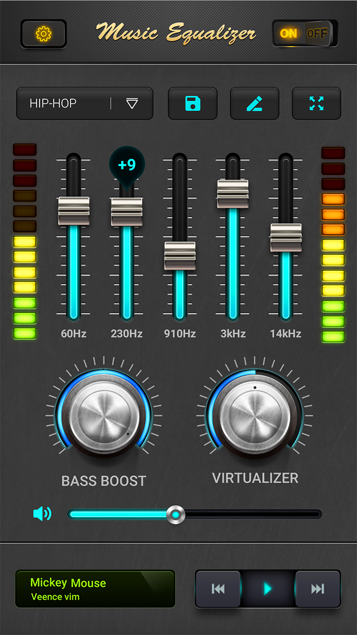 اسکرین شات 1 برنامه Equalizer - Music Bass Booster