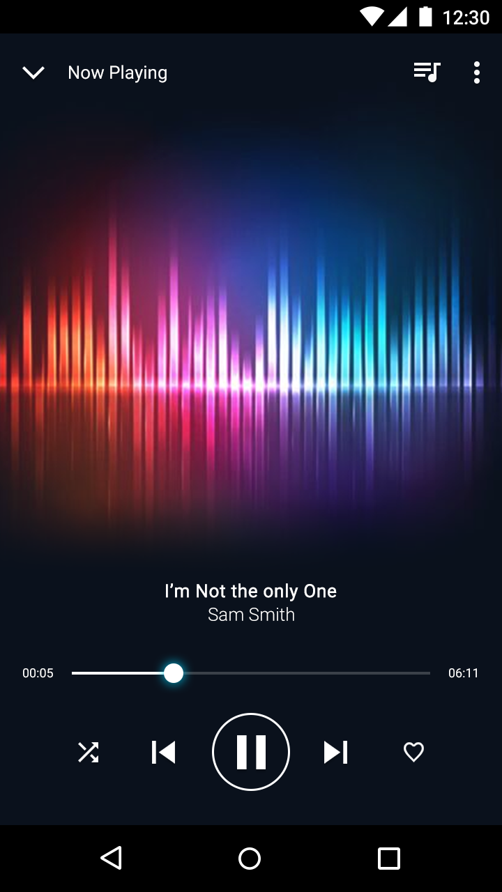 اسکرین شات 1 برنامه Music Player - Mp3 Player