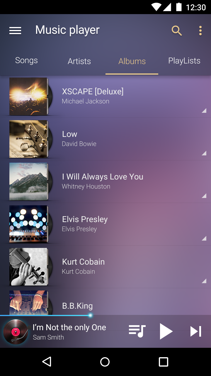 اسکرین شات 5 برنامه Music Player - Mp3 Player