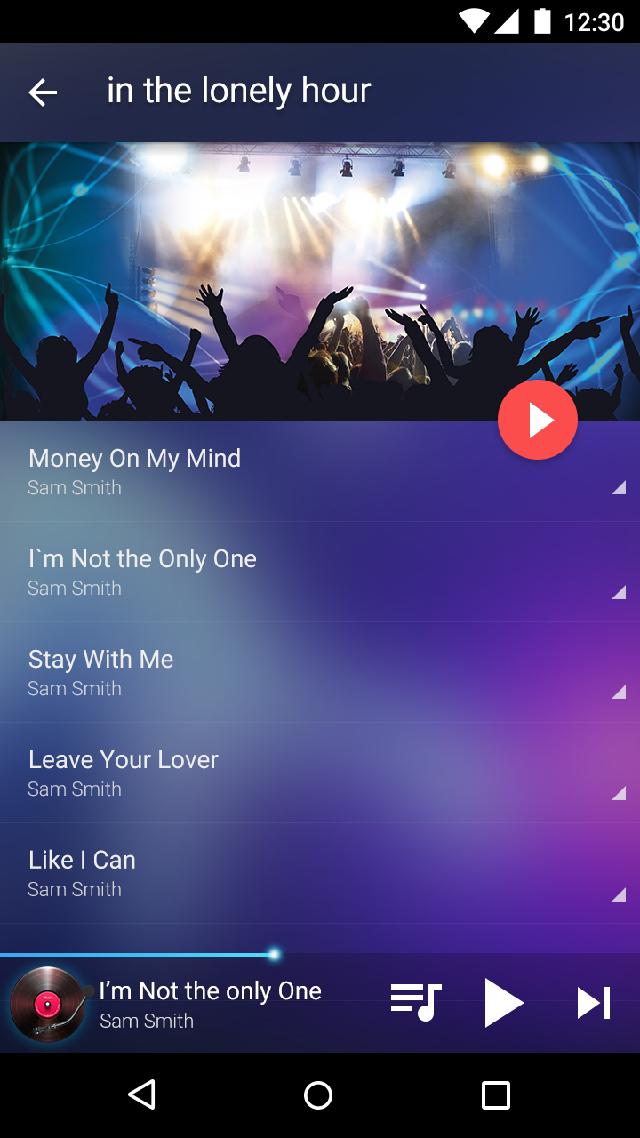 اسکرین شات 4 برنامه Music Player - Mp3 Player