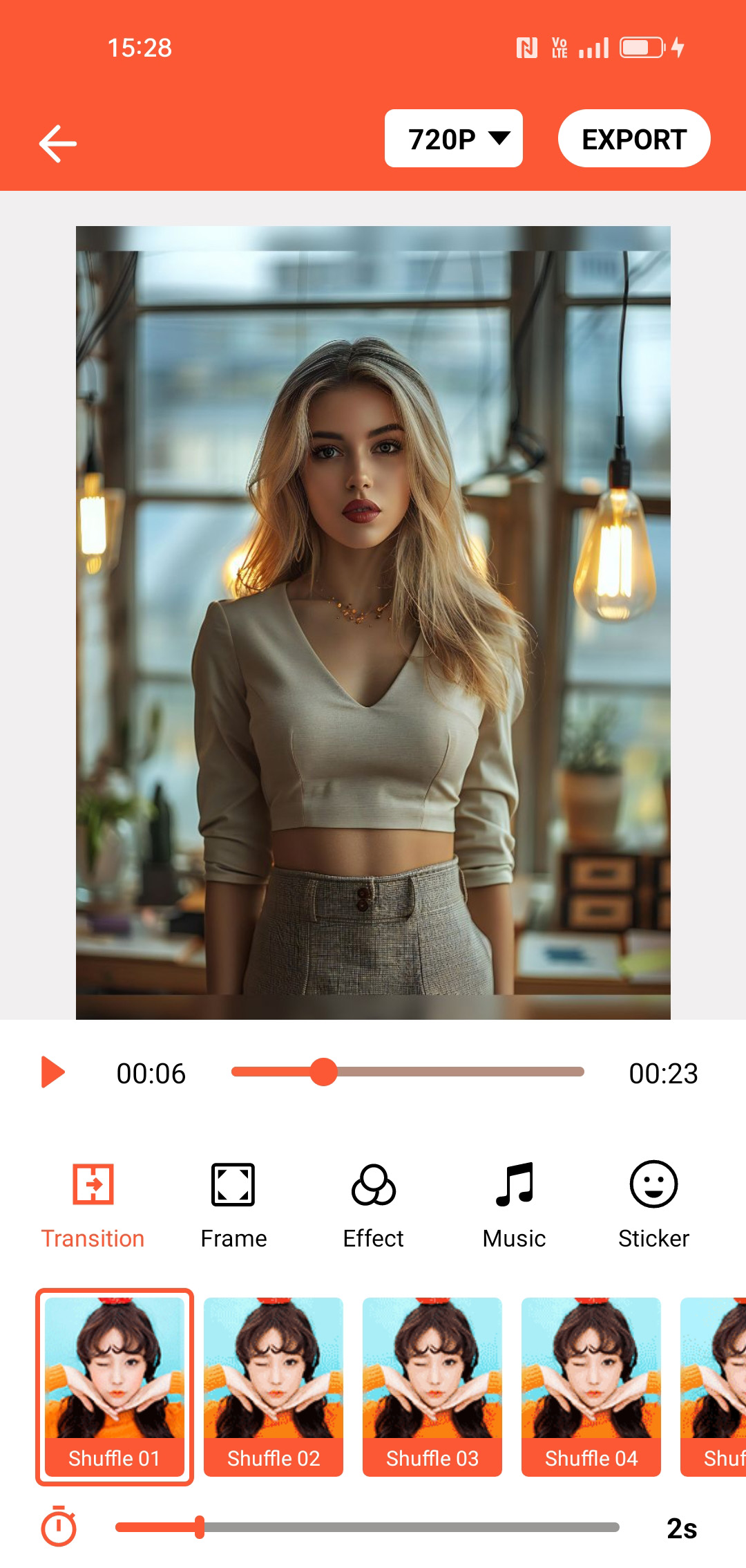 اسکرین شات 2 برنامه Video Maker from Photos, Music