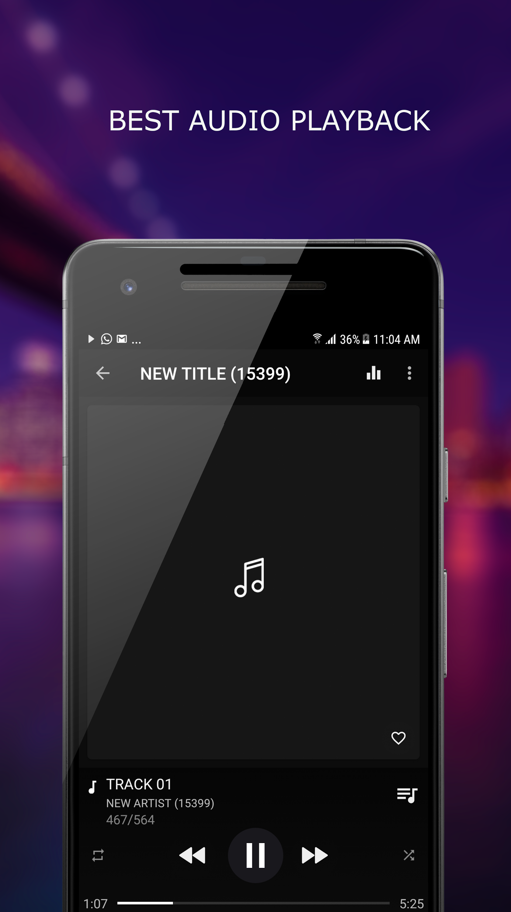 اسکرین شات 1 برنامه MP3 Player