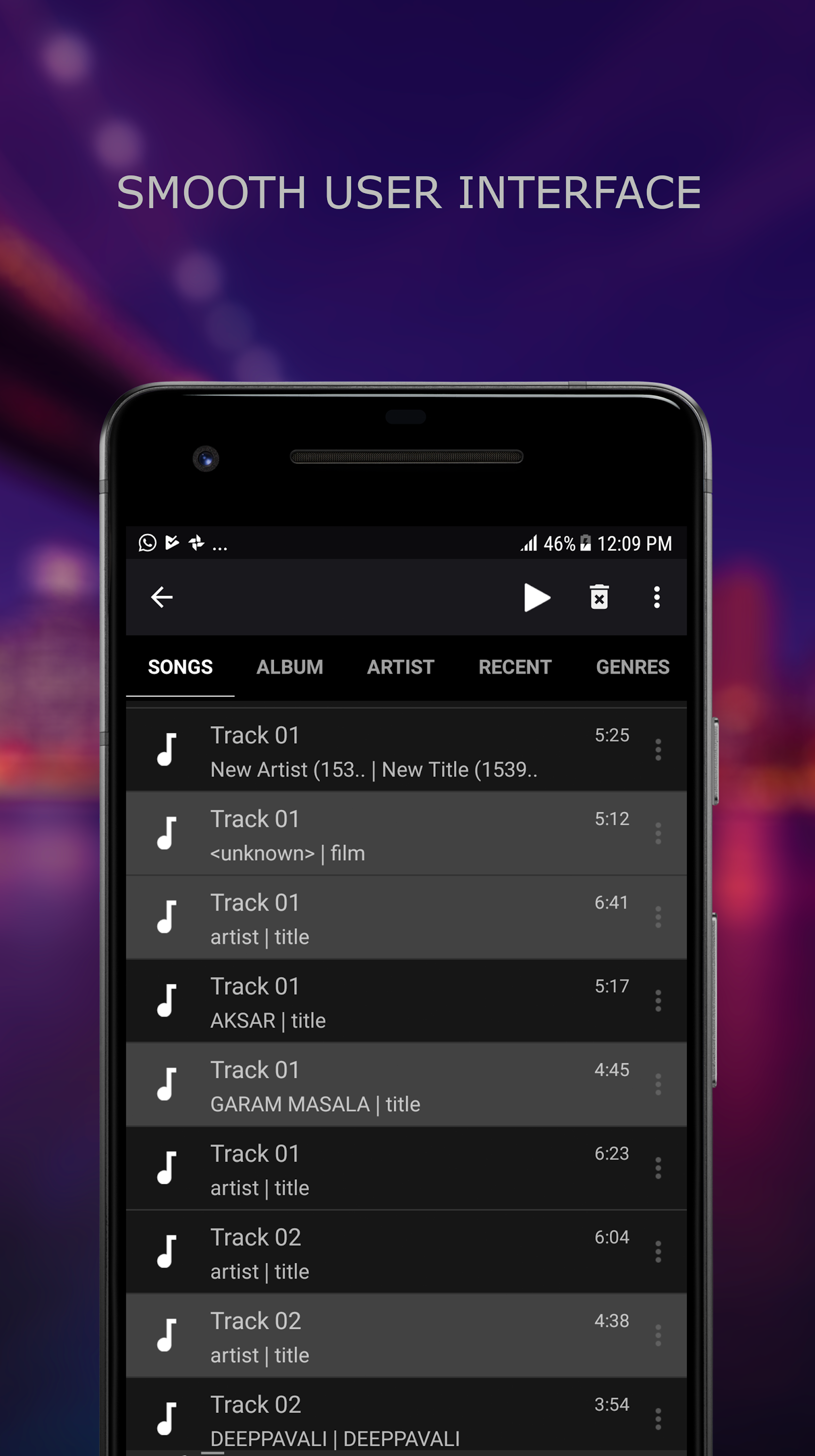 اسکرین شات 3 برنامه MP3 Player
