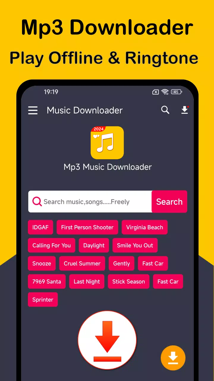 اسکرین شات 1 برنامه Play Music Offline Mp3 Player